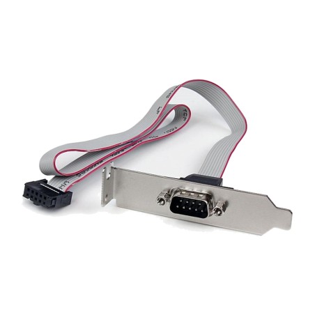 soporte de puerto serie db9 perfil bajo con cabezal idc para placa base rs232 40 cm plate9m16lp