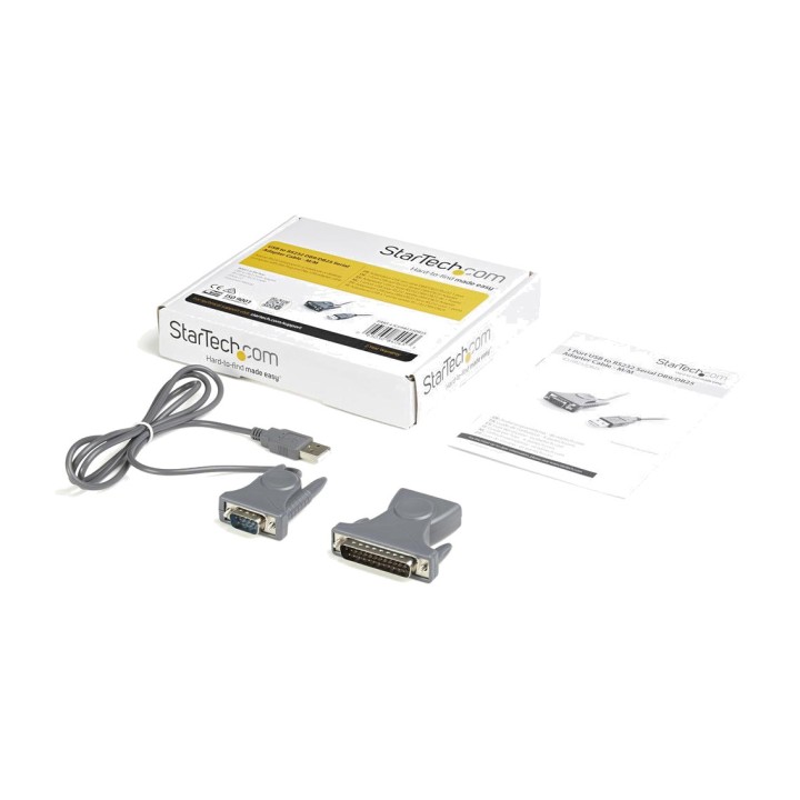 STARTECH.COM USB-zu-Seriell-Adapterkabel RS232 DB25 90 CM