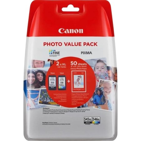 ink cartridge pack with photo paper pg-545xl/cl-546xl 8286b012