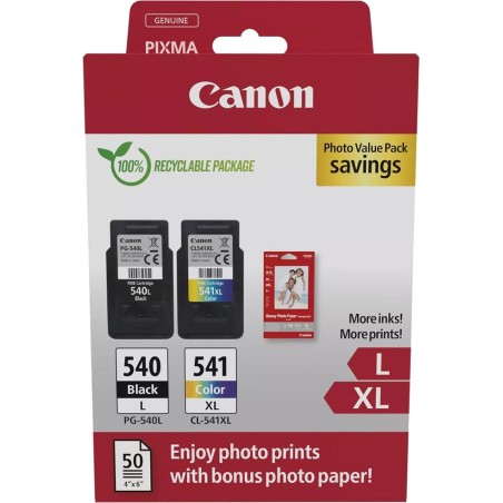pack de cartouches d’encre avec papier photo pg-540l/cl-541xl 5224b012