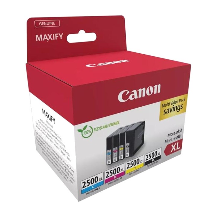 CANON Tintenpatronen-Pack PGI-2500XL BK/C/M/Y 4 UDS