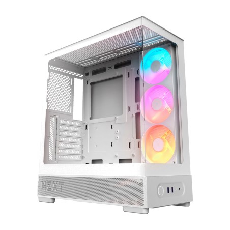 skriňa pc semitower atx s bočným oknom a predinštalovaným podsvieteným ventilátorom 360 mm s5-rgb