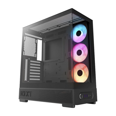 case pc mid tower atx con finestra laterale e ventola illuminata da 360 mm preinstallata s5-rgb