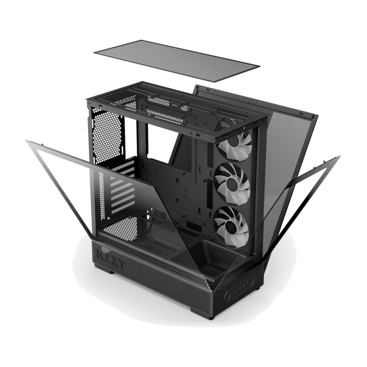 NZXT Caixa de PC semitorre ATX amb finestra lateral i