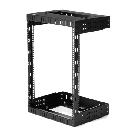 rack aperto da parete a 2 montanti con profondità regolabile 15u 19" rk15walloa