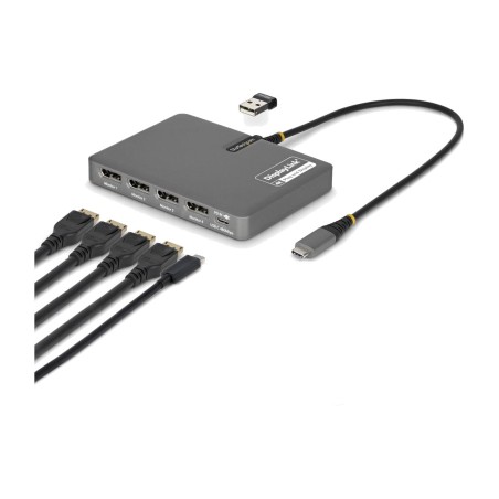 usb-c-auf-4-displayport-displays-adapter 4k60hz pd-140w quad-usbdp-adapt