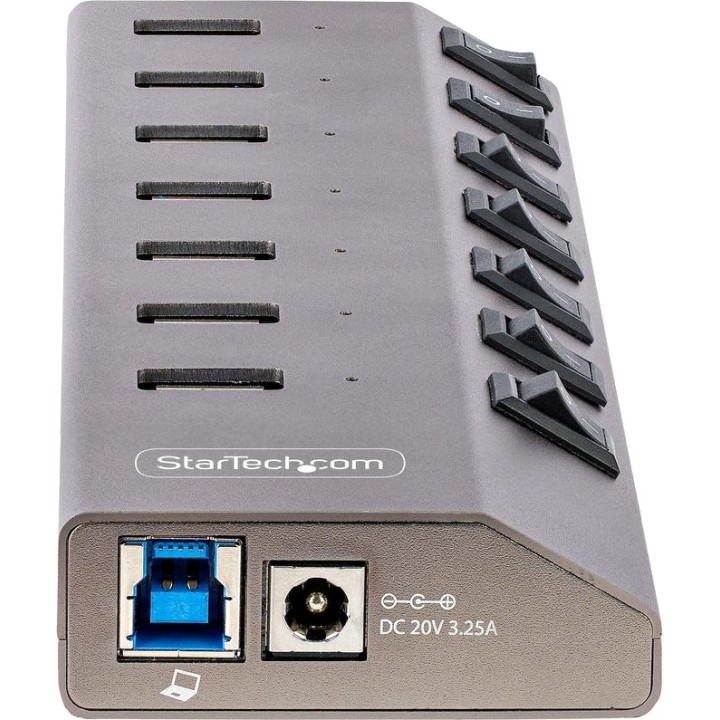 STARTECH.COM USB-Hub mit 7 Anschlüssen, Einzelschaltern und