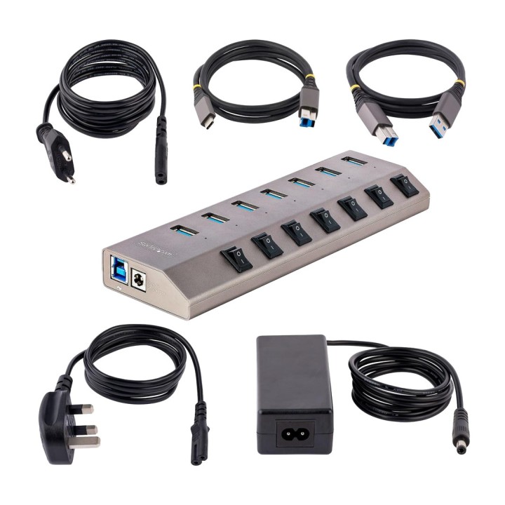 STARTECH.COM Hub USB a 7 porte con interruttori individuali