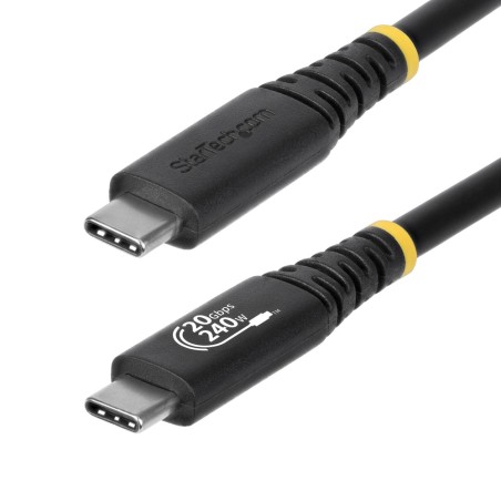 cavo usb-c certificato per ricarica, dati e video usb4 20gbps pd 240w 2 m cc2m20gusb4tp