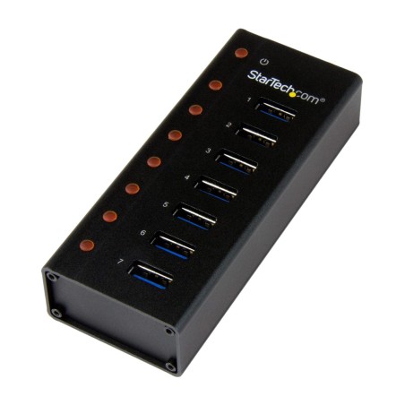 hub usb metálico de 7 puertos 3.0 5gbps st7300u3m