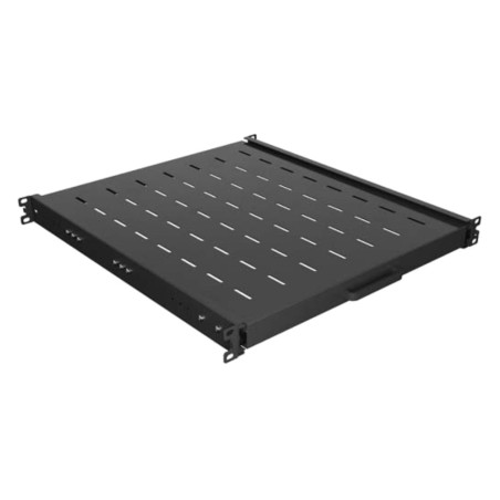 ripiano scorrevole per armadio rack 19" 1u 445x500mm 35kg ak-1021-b