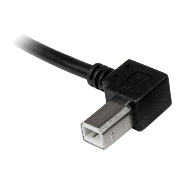 STARTECH.COM USB-A - USB-B kábel, balra hajlított,