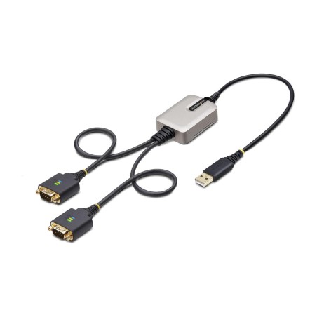 cable adaptador usb a 2 puertos serie rs232 db9 con chip ftdi 60 cm 2p1ffcusb-serial