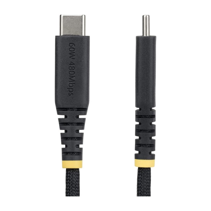 STARTECH.COM Cable USB-C trenat de càrrega i dades PD 60W 3A