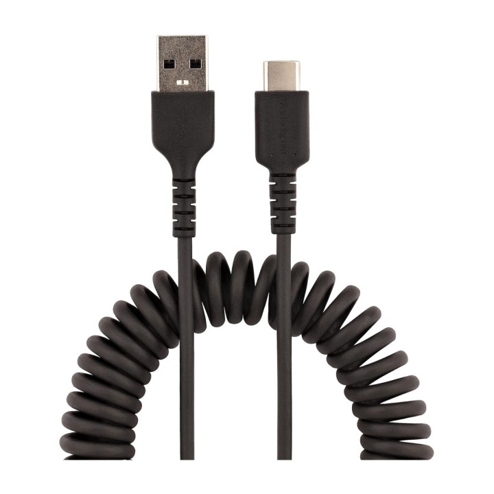 STARTECH.COM Cable rizado resistente de aramida USB-A a USB-C 50 CM R2ACC-50CUSBCABLE DSP0000040011