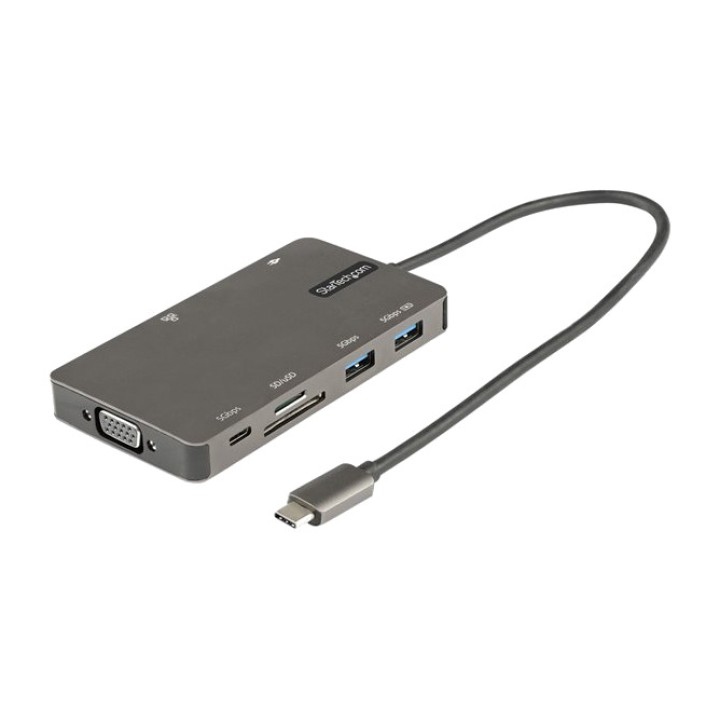 STARTECH.COM Multiportový adaptér USB-C s HDMI, VGA, čtečkou