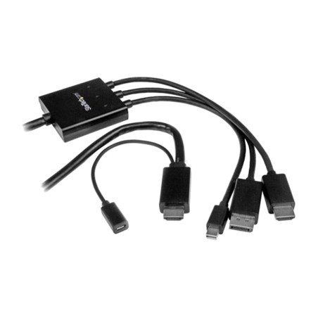 cable hdmi amb adaptadors displayport i mini dp 2 m dpmdphd2hd