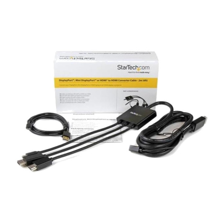 STARTECH.COM kabel HDMI z adapterjema DisplayPort in Mini DP