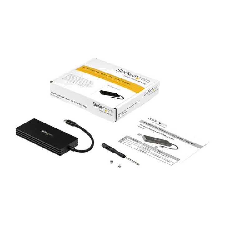 STARTECH.COM USB-C-Gehäuse für SSD M.2-SATA 3.1 10GBPS