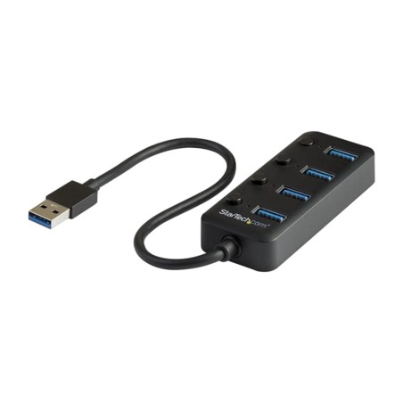 hub usb de 4 puertos con interruptores individuales 3.1-gen1 5gbps hb30a4aib
