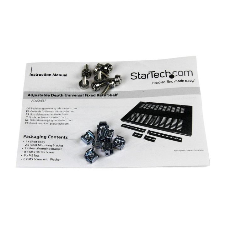 STARTECH.COM Bandeja ajustable ventilada para rack de 4