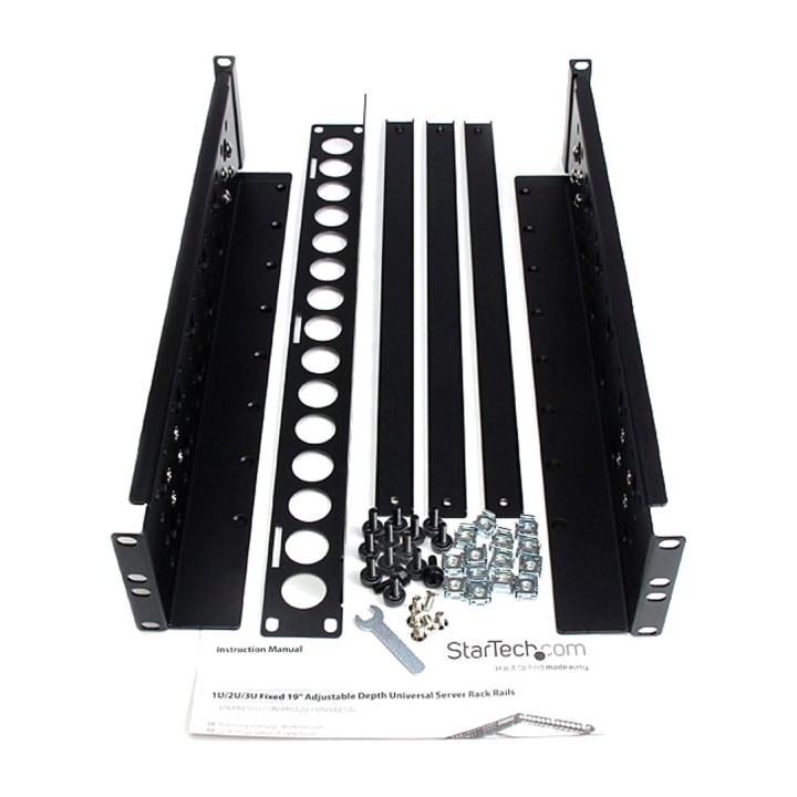 STARTECH.COM Juego de guías universales para armario rack 2U