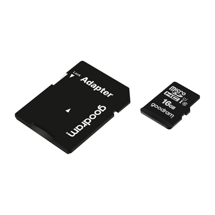 GOODRAM microSD-Speicherkarte mit SD-Adapter M1AA 16GB CL10