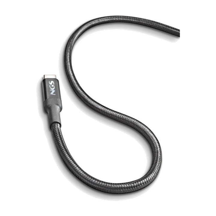 NGS USB-C-pikalatauskaapeli uros-liittimillä KNOT 65W 200CM