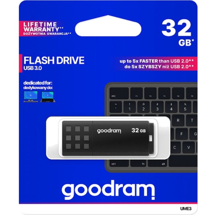 GOODRAM USB 3.0 flash drive with cap UME3 32GB DSP0000016348