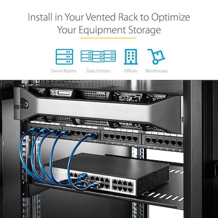 STARTECH.COM Safata volada ventilada per a armari rack 19"