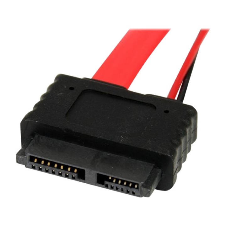 STARTECH.COM Adaptador Slimline SATA de 13 pines a datos y alimentación Molex LP4 50 CM SLSATAF20 DSP0000035156