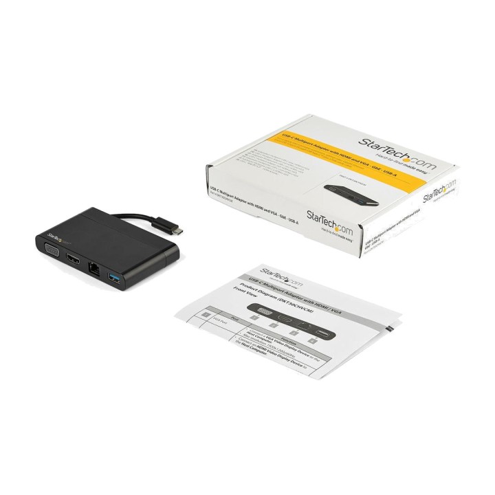 STARTECH.COM USB-C multiportadapter 4-i-1 til bærbar