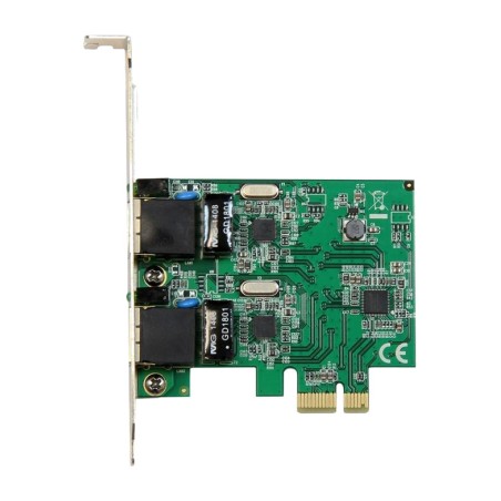 pci-express-netzwerkkarte mit 2 gigabit-ports und low-profile-blende rj45 st1000spexd4