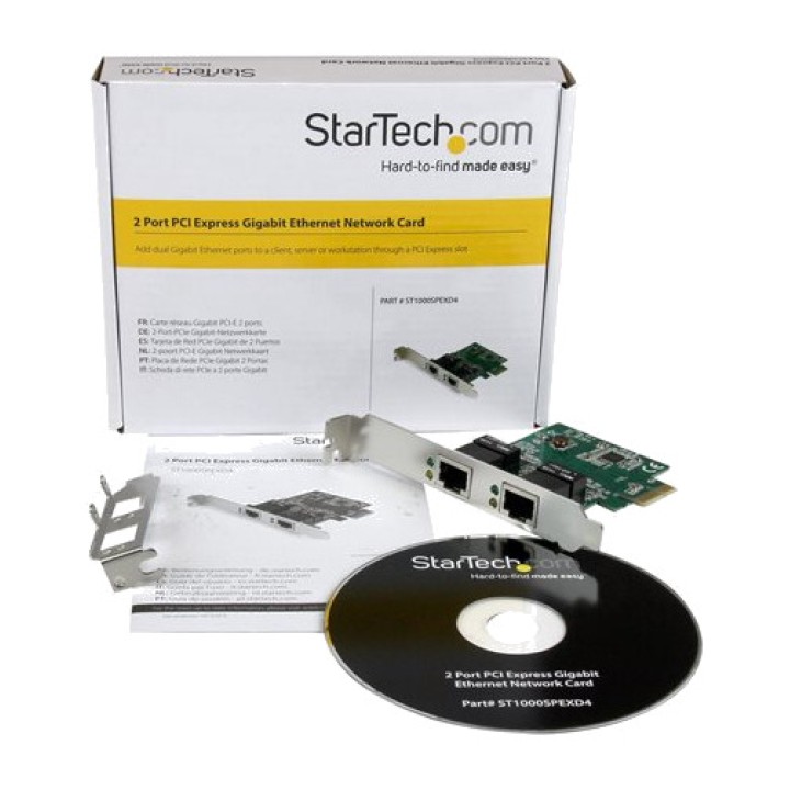 STARTECH.COM Carte réseau PCI Express avec 2 ports Gigabit