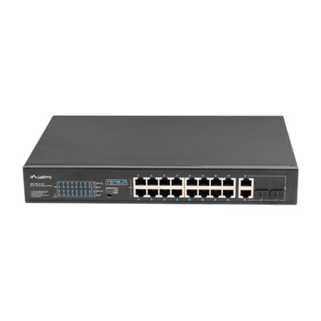 switch poe+ non gestito a 18 porte con uplink combo sfp per rack 16x100mbps 2x1gbps 150w rsfe-16p-2c-150