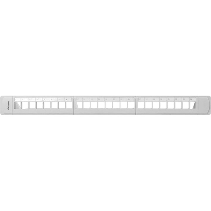 LANBERG 24-port patch panel with organizer for keystone