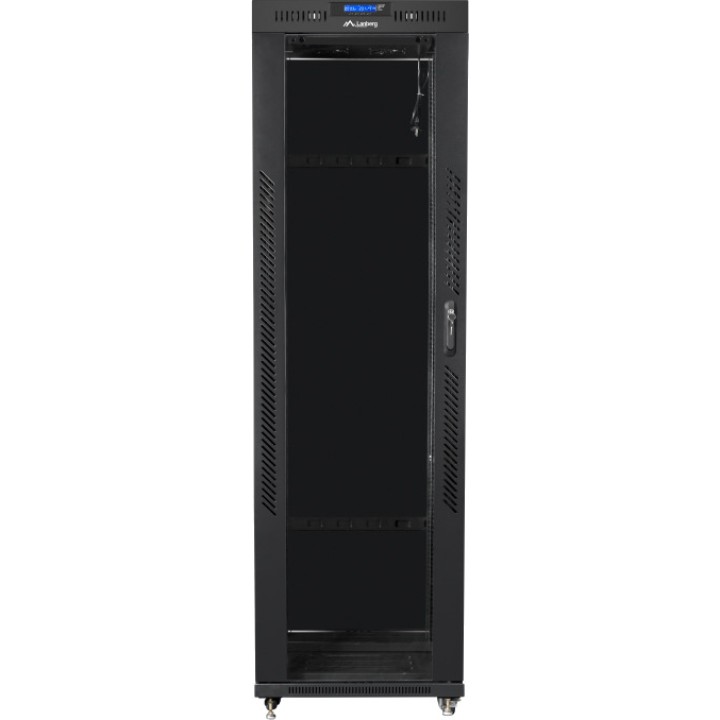 LANBERG Armoire rack au sol avec porte vitrée 19" 42U