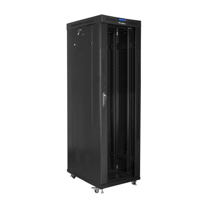 LANBERG Ντουλάπι δαπέδου rack με γυάλινη πόρτα 19" 42U