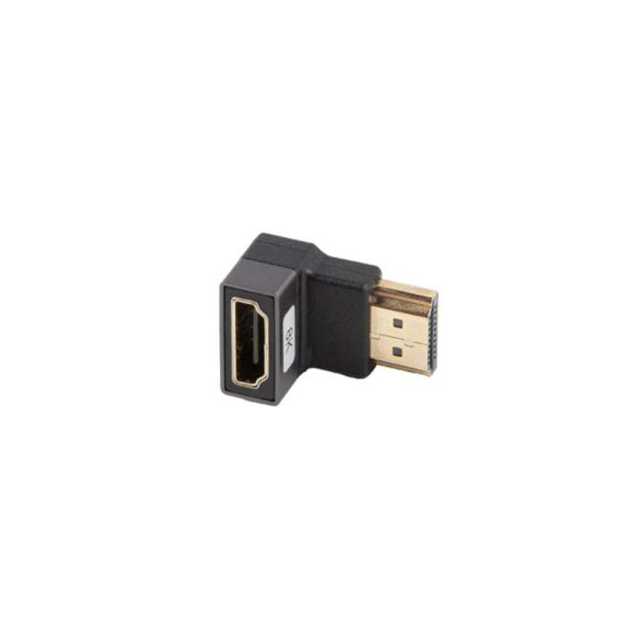 LANBERG Adapter wideo wtyk na gniazdo, kątowy w dół HDMI-2.1
