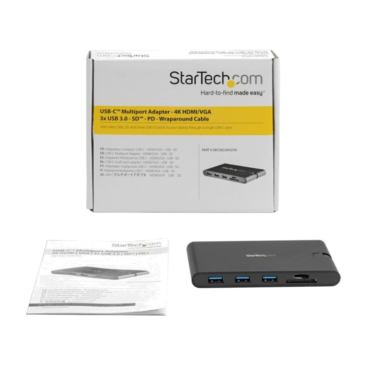 STARTECH.COM USB-C multiportadapter 9 i 1 för bärbar dator