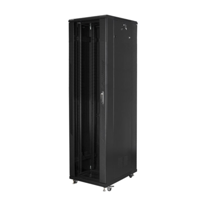 LANBERG Dulap rack de podea cu ușă de sticlă 19" 37U