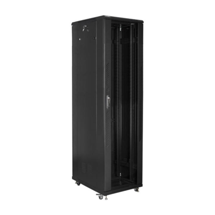 LANBERG Dulap rack de podea cu ușă de sticlă 19" 37U