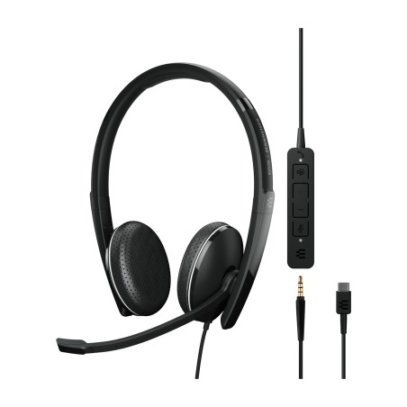 kabelgebundenes headset mit mikrofon für videotelefonate und geräuschreduzierung adapt 165t usb-c-ii
