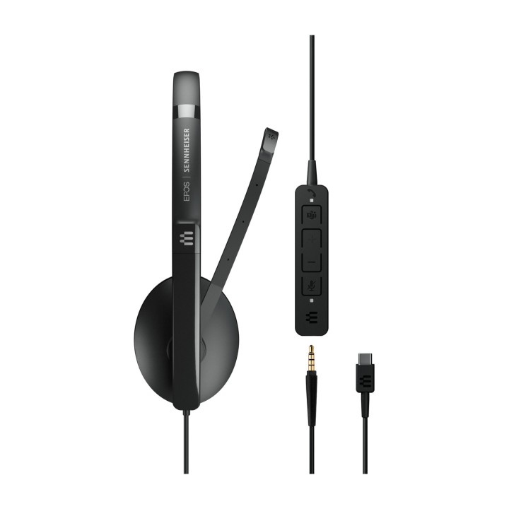EPOS Wired headset with microphone for video calls with