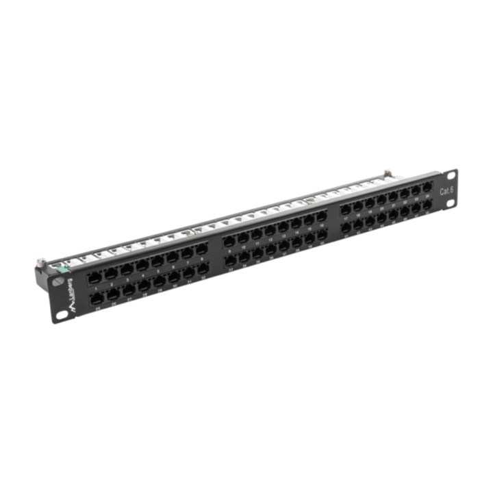 LANBERG Panneau de brassage 48 ports pour armoire rack 19"