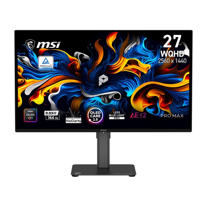 MSI Moniteur QD-OLED de 27 pouces, QHD et 144 Hz PRO MAX