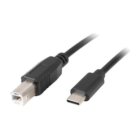 usb-c-auf-usb-b-2.0-druckerkabel mit ferrit 180 cm ca-usba-14cc-0018-bk