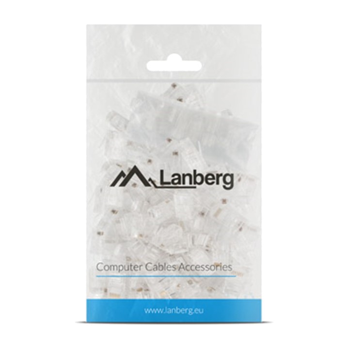 LANBERG Pack of 100 male connectors for Ethernet cable RJ45
