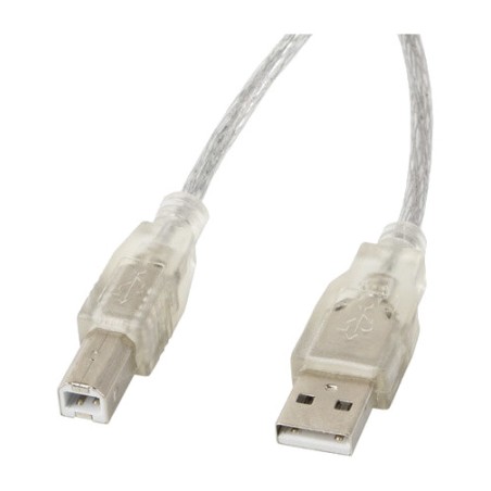 cable usb 2.0 para impresora con ferrita y conectores a-b macho 5 m ca-usba-12cc-0050-tr