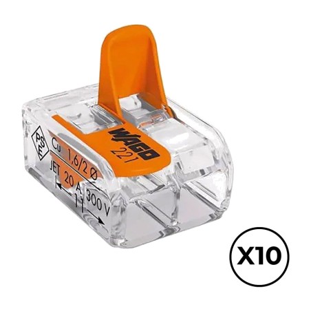 hitri spojnik z ročico, 2-potni 4 mm2 450 v 32 a 10 uds 8,4 mm